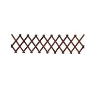 ONEMEAN Brown Wooden Rectangular Garden Trellis, 180CM x 44CM, Adjustable Expanding Fence for Climbing Plants