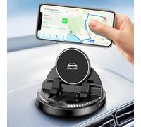 OneNine Magnetic Car Phone Holder,Dashboard Phone Jolder For Cars, 360° Rotatable Car Holder, Intelligence Vacuum Phone Holder Magnetic for iPhone16/15 & Samsung on Mirror,Smooth Surface, Windscreens