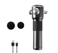 OneNine Massage Gun Deep Tissue, Portable Electric Handheld Fascia Gun for Pain Relief, Percussion Muscle Massager with 3 Speeds & 4 Heads, Home Office Workout Full Body Muscle Relaxation