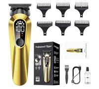OneNine Men's Hair Clippers & Beard Trimmer, Cordless Hair Clippers with LED Display Rechargeable Beard Trimmer Zero Gapped T Blade Shaver and 6 Limit Combs, Premium Professional Barber Grooming Set