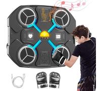 OneNine Music Boxing Machine with Boxing Gloves-Smart Bluetooth LED Wall Mounted Smart Music Boxing Target with 3-Level Speed & Mode, Boxing Music Workout Machine for Home, Indoor and Gym