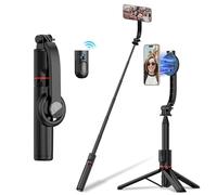 OneNine Selfie Stick Tripod, MagSafe Compatible, 41" Extendable, Bluetooth Remote, Black, Aluminium, iPhone 16/15/14/13/12 Pro Max