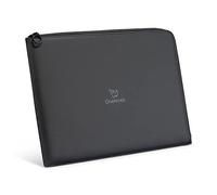 OneNine5 Eco-Friendly 13-inch Black Laptop Sleeve with a Vegan Leather Outer, Plastic-Free Coconut Fibre Padding and 100% Recycled Plastic Lining, Case for MacBook & iPad