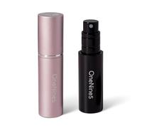 OneNine5 Refillable Travel Perfume Atomiser Fragrance Bottles 2 Pack (Black & Pink)