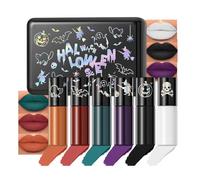 OneNyx 6 Colours Halloween Matte Lipstick Set, Gothic Dark Lip Makeup Kit | Long Lasting, Smudge Proof, Non-Stick Cup Velvet Matte Finish, Bold Pigmented Shades, Halloween Cosplay & Gothic Party Makeup
