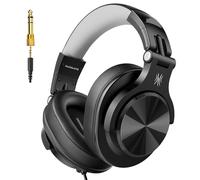 OneOdio A71D Wired Over-Ear Headphones, Studio Monitor Headset, Hi-Res DJ Stereo Headphones with Foldable Design, 3.5/6.3mm Jack for Amplifier Recording, Podcast, Mixing, PC, Guitar
