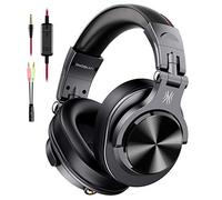 OneOdio A71M Black Speaker 40mm Neodymium Foldable Headset P2 or P10 Connection With Microphone, Detachable Cable