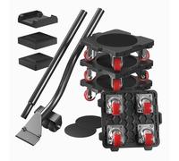 ONEON Furniture Movers with Wheels & Lifter Set, 360° Rotation Wheels Dolly, 660 Lbs / 300 Kg Capacity, for Moving Heavy Furniture, Refrigerator, Sofa, Cabinet