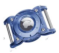 ONEONTA Airtag Dog Collar Holder | Waterproof - Holder with Removable Metal Loop, Sturdy TPU, Lightweight, Compact Size, Fits 1" Width Collar, Blue