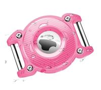 ONEONTA Compatible with AirTag Dog Collar Holder | for AirTag Holder for Dog Collar Waterproof with Removable Metal Loop, Sturdy, Lightweight, Fit 3/4" Width, 3mm Thick Small Dog Collars, Pink