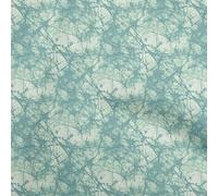 oneOone Cotton Poplin Dusty Teal Green Fabric Batik Fabric for Sewing Printed Craft Fabric by The Yard 56 Inch Wide
