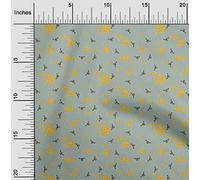 oneOone Cotton Poplin Fabric Honeycomb & Honey Bee Insect Print Fabric by The Meter 42 Inch Wide