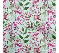 oneOone Cotton Poplin Fuschia Pink Fabric Leaves Leaves Sewing Craft Projects Fabric Prints by Meter 56 Inch Wide