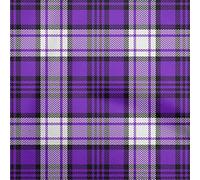 oneOone Cotton Poplin Purple Fabric Tartan Sewing Material Print Fabric By The Yard 42 Inch Wide-8441