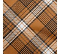 oneOone Cotton Poplin Rust Brown Fabric Tartan DIY Clothing Quilting Fabric Print Fabric by Yard 42 Inch Wide