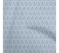 oneOone Cotton Poplin Twill Light Blue Fabric Floral Sewing Craft Projects Fabric Prints by Yard 56 Inch Wide