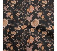 oneOone Cotton Poplin Twill Orange & Black Fabric Batik Sewing Craft Projects Fabric Prints by Yard 56 Inch Wide