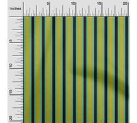 oneOone Cotton Silk Lime Green Fabric Striped Stripe Craft Projects Decor Fabric Printed by The Meter 42 Inch Wide