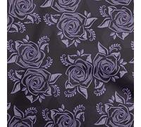 oneOone Velvet Violet Fabric Dotted Floral Fabric for Sewing Printed Craft Fabric by The Yard 58 Inch Wide