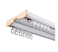 OnePiece DoubleTrack Curtain SystemSilent Sliding Room Divider for Bedroom & Living RoomNoiseFree Smooth Operation