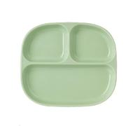 OnePine Healthy Eating Ceramic Plate, Square Balance Diet Plate with 3 Compartment, Portion Control Plates for Adults Weight Loss