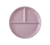 OnePine Healthy Eating Plate Ceramic, 8 inch Round Diet Dinner Plate with 3 Compartment, Portion Control Plates for Adults Weight Loss