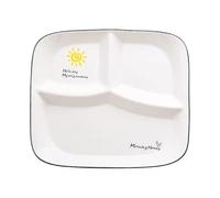 OnePine Healthy Eating Plate Ceramic, Diet Dinner Plate with 3 Compartment, Portion Control Plates for Adults Weight Loss
