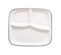 OnePine Healthy Eating Plate Ceramic, Diet Dinner Plate with 3 Compartment, Portion Control Plates for Adults Weight Loss