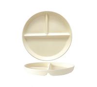 OnePine Porcelain Diet Dinner 3 Compartment Plate, Portion Control Plates, Divided Dinner Plates for Adults