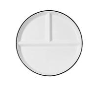 OnePine Porcelain Healthy Eating Plate, Diet Dinner Plate with 3 Compartment, Portion Control Plates for Adults Weight Loss