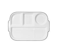 OnePine Porcelain Healthy Eating Plate, Diet Dinner Plate with 4 Compartment, Portion Control Plates for Adults Weight Loss