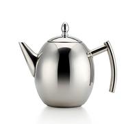 OnePine Tea Kettle Teapot Set with Infuser Filter and Lid,Large Capacity 1.5 L/51 oz Stainless Steel Diffuser Pot for Loose Tea, Green Tea, Coffee (Silver)