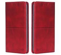 Oneplus 12R 5G Case [Card Holder] [Kickstand] [Wallet Case] Leather Flip Wallet Case for Oneplus 12R 5G, Red
