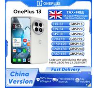 OnePlus 13 5G China Version Snapdragon 8 Elite 6.82'' 120Hz LTPO AMOLED Display ColorOS 15 6000mAh Battery 100W SUPERVOOC IP68 White