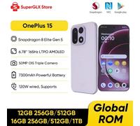 OnePlus 15 Unlocked 5G Smartphone Snapdragon 8 Elite Gen 5 6.78'' 165Hz High Refresh Rate Screen 7300mAh Battery 120W SUPERVOOC Gold