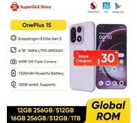 OnePlus 15 Unlocked 5G Smartphone Snapdragon 8 Elite Gen 5 6.78'' 165Hz High Refresh Rate Screen 7300mAh Battery 120W SUPERVOOC Gold