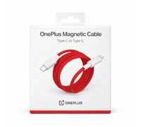 OnePlus Magnetic USB-C to USB-C Charging Cable | Red | 100W Fast Charge | 1.2m Braided Cable | Model DL158