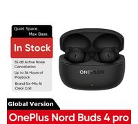 OnePlus Nord Buds 4 Pro TWS Wireless Earphone Global Version Hi-Res Audio 55dB Active Noise Cancellig Bluetooth 6.0 Grey