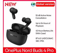 OnePlus Nord Buds 4 Pro TWS Wireless Earphone Global Version Hi-Res Audio 55dB Active Noise Cancellig Bluetooth 6.0 Radiant Gray