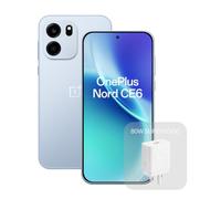 OnePlus Nord CE6 AI Smartphone, Snapdragon 7s Gen 4, Battery 7500mAh, 6.78" Display 144Hz 1.5K AMOLED, 50MP OIS Camera, 4K Video, 80W SUPERVOOC Charger, IP68/69K, 32MP Selfie, Blue