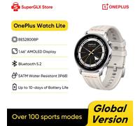 OnePlus Watch Lite Global Version Smart Watch 1.46'' AMOLED Display Up to 10 days of Battery Life IP68 BT 5.2 100+ Sport Modes Global Version Silver