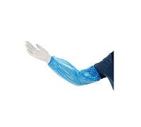 OneProtek 100 Disposable Polyethylene Waterproof Sleeve - Elasticated at Both Ends - One Size (45cm) - Blue