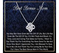 Onepurposegifts Step mom Birthday Gift, Bonus Mom Gifts Stepmother Mother in Law Gifts Gifts for Stepmom, BonusMom Necklace,Step mom necklace, Stepmom jewelry, from Step children mothers day, Sterling