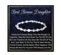 Onepurposegifts To My Bonus Daughter Gifts, From Stepdad & Stepmom With Heartfelt Message for Wedding Birthday Christmas & More