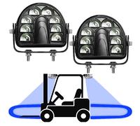 ONERAY [2 Pack Forklift Safety Light Blue Arc LED Warning Light Warehouse Pedestrian Warning Arch Zone Spotlight 20W DC10-80V for Truck Security Indicator Spotlight Brightness (New)