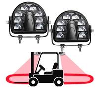 ONERAY [2 Pack Forklift Safety Light Red Arc LED Warning Light Warehouse Pedestrian Warning Arch Zone Spotlight 20W DC10-80V for Truck Security Indicator Spotlight Brightness (New)