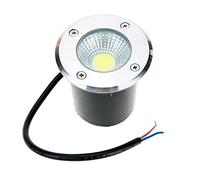 Onerbuy 12V LED COB Underground Path Light Low Voltage Landscape In-ground Lights Outdoor Decorative Spotlight for Yard, Garden, Driveway, Deck, Patio, IP67 Water-Resistant (Warm White, 5W)