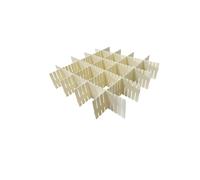 Onerbuy 8pcs Adjustable Grid Drawer Dividers DIY Plastic Closet Separator Tidy Organizer Container for Underwear Socks Belt Office Supplies(Beige)