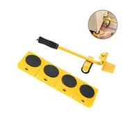 Onerbuy Furniture Lifter, 150KG/330LB Capacity, 4 Packs Moving Sliders, Industrial Design, Yellow