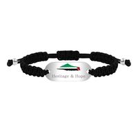 Oneress Custom Text Stainless Steel Palestine Map Bracelet, Lightweight Heritage & Hope Jewelry, Adjustable Rope Bracelets for Everyday Wear YA6326, Adjustable, Stainless Steel, no gemstone